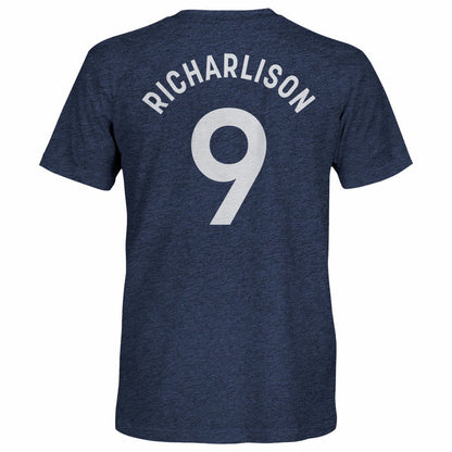 Richarlison Tottenham Hotspur 1863FC Player Name & Number Twisted Tri-Blend Slub T-Shirt - Heather Navy on sale