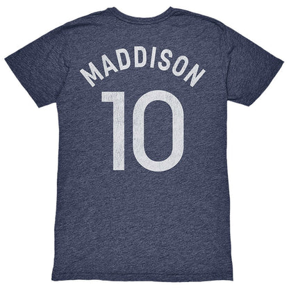 James Maddison Tottenham Hotspur 1863FC Player Name & Number Twisted Tri-Blend Slub T-Shirt - Heather Navy outlet