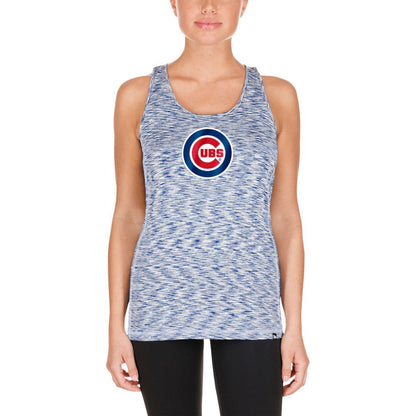 Chicago Cubs Women's Space Dye Keyhole Back Tank Top - Royal | New Era