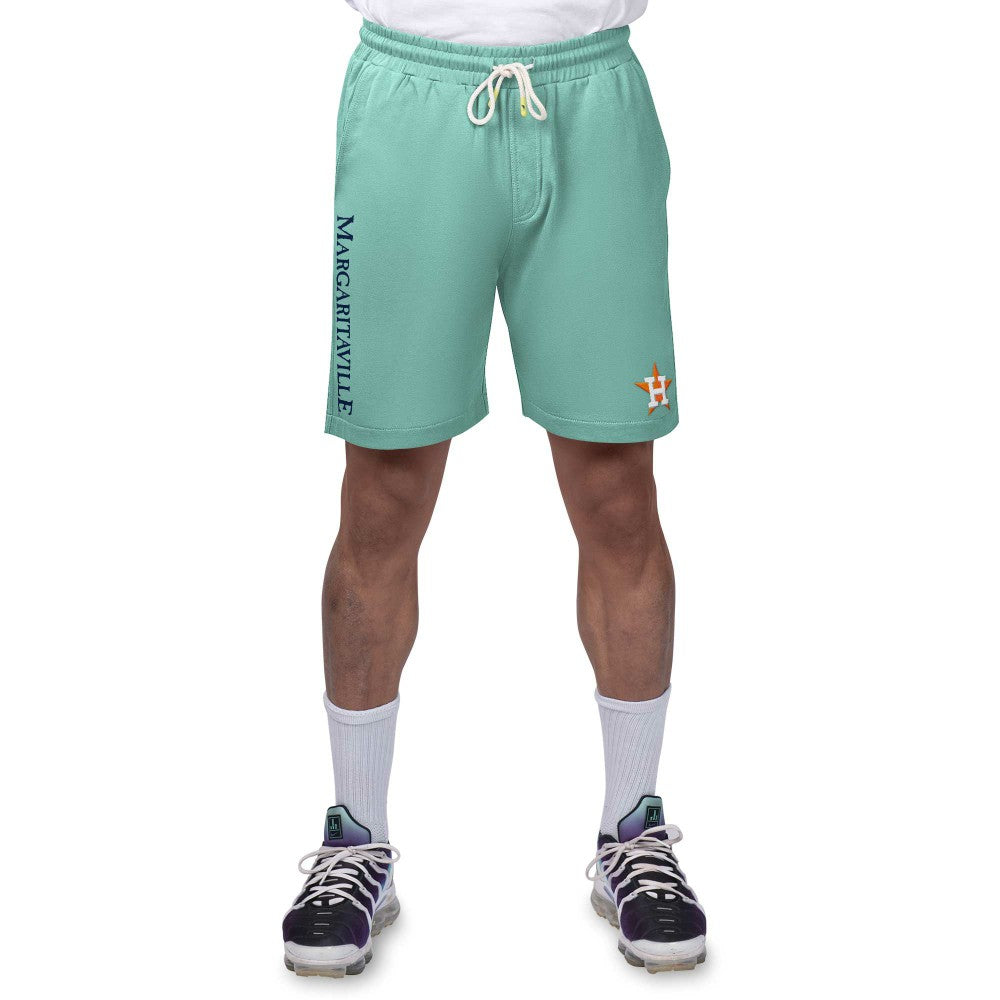 Houston Astros Margaritaville Peached French Terry Shorts - Green