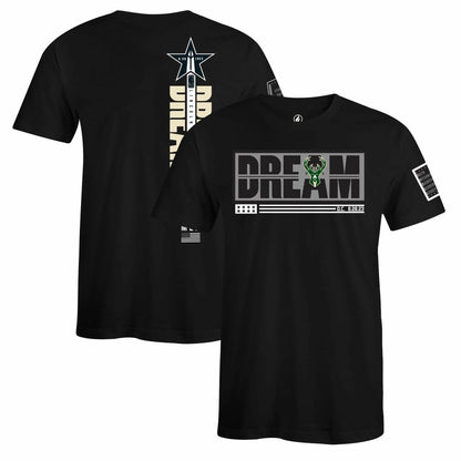 Milwaukee Bucks FISLL x Black History Collection Unisex T-Shirt - Green discount