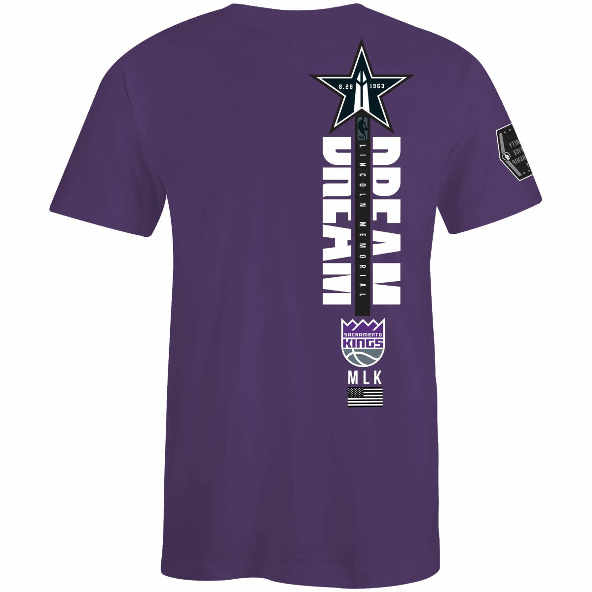Sacramento Kings FISLL x Black History Collection Unisex T-Shirt - Purple sale