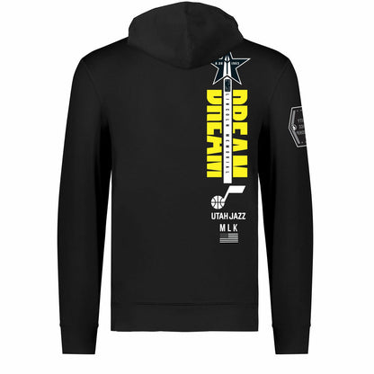 Utah Jazz FISLL x Black History Collection Unisex Pullover Hoodie - Black for sale