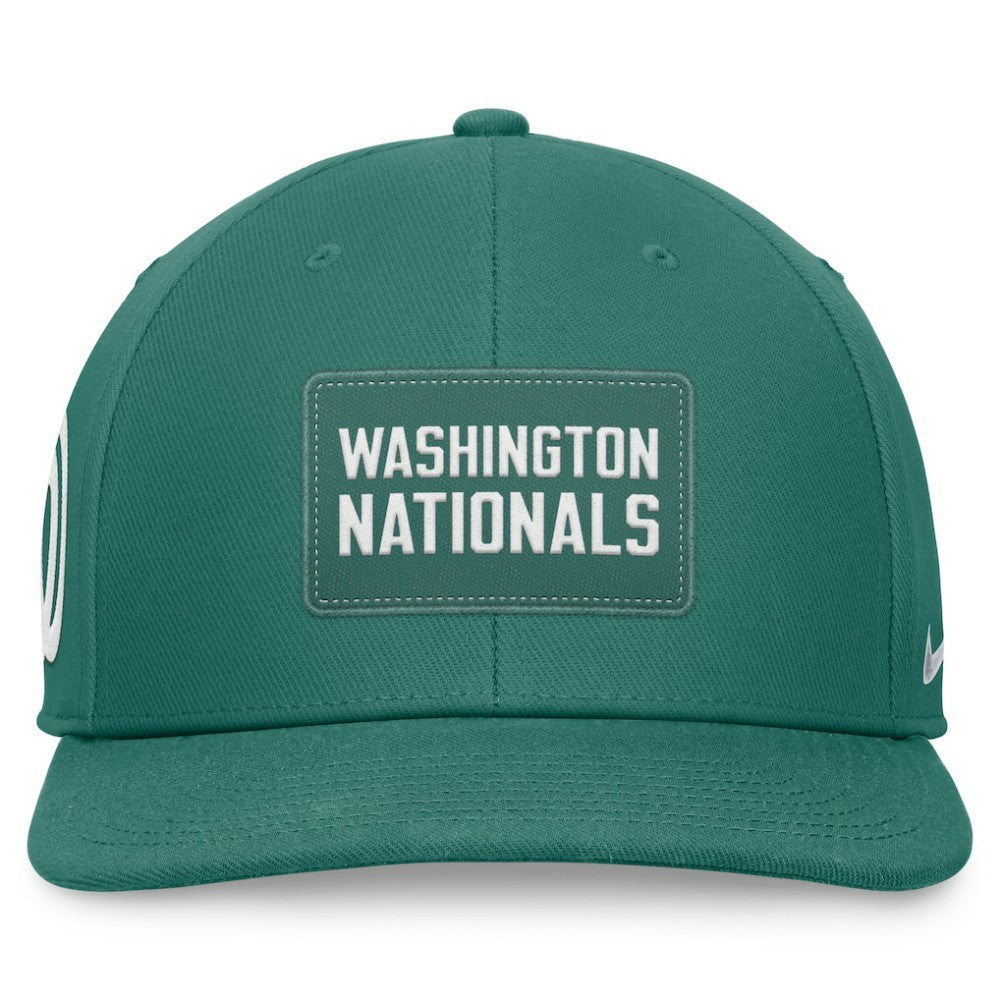 Washington Nationals Bicoastal Pro Performance Snapback Hat - Green | Nike