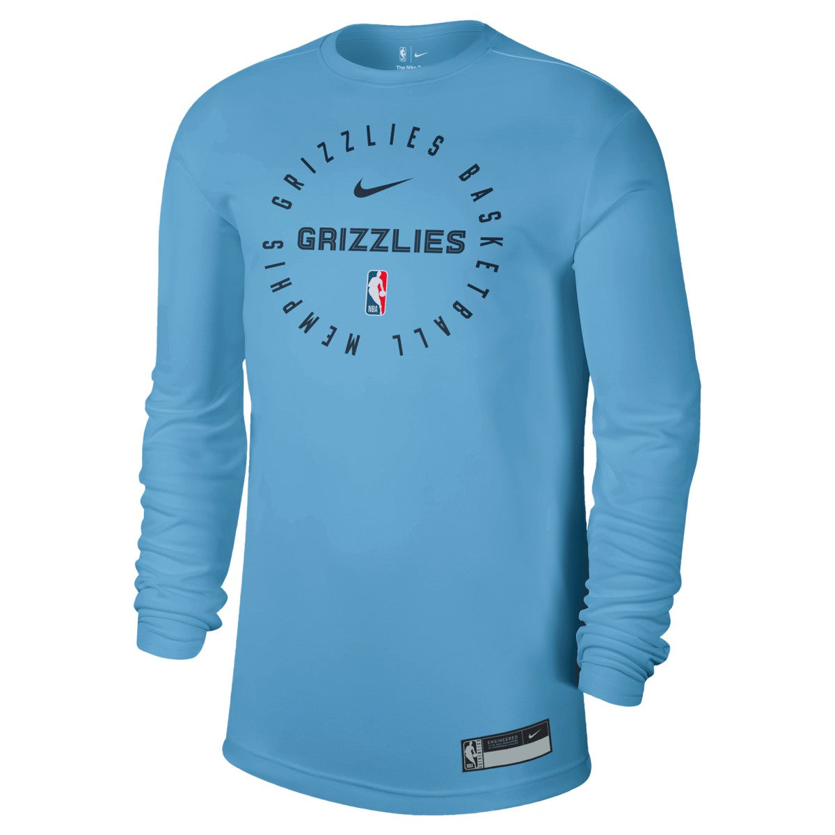 Memphis Grizzlies 2024/25 Legend On-Court Practice Long Sleeve T-Shirt - Light Blue | Nike for sale