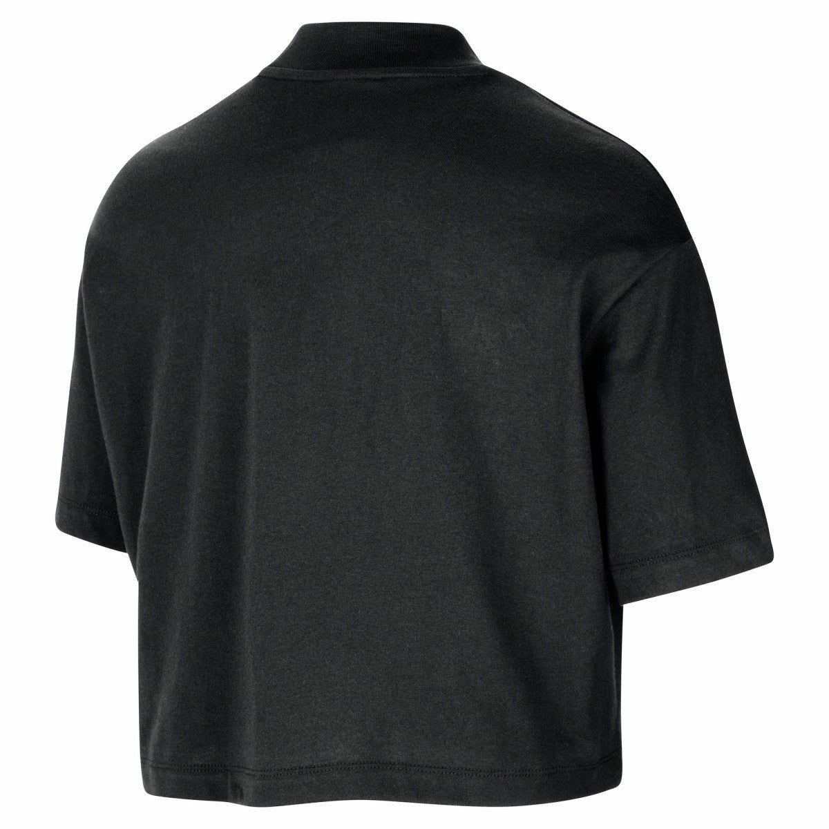 Los Angeles Lakers Women's Courtside Mock Neck Loose Fit Cropped T-Shirt - Black | Nike sale