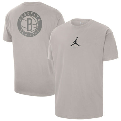 Brooklyn Nets Jordan Brand Statement Edition Jumpman Flight Heavyweight T-Shirt - Stone outlet