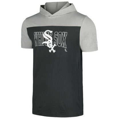 Chicago White Sox Active Brushed Hoodie T-Shirt - Black | New Era
