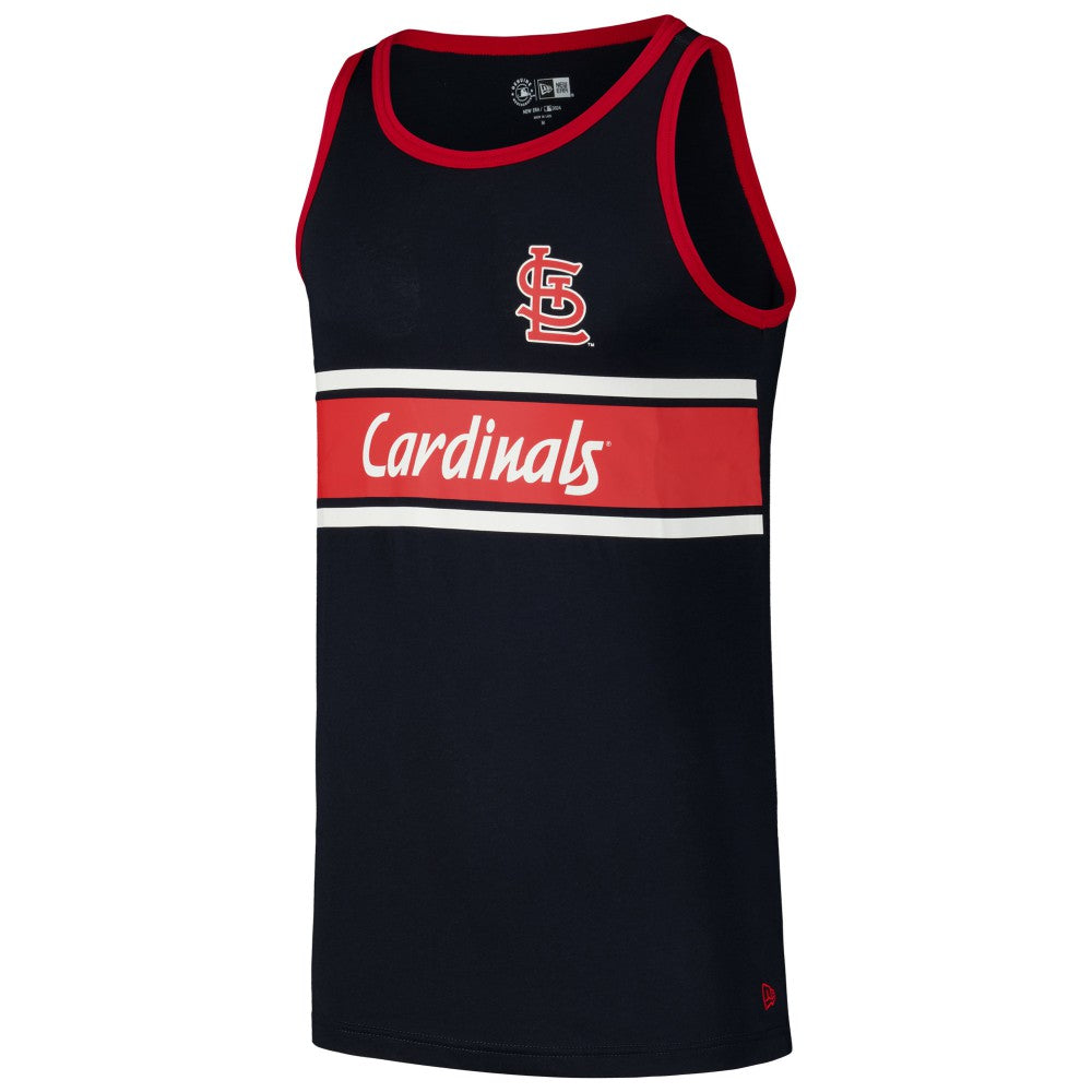 St. Louis Cardinals Jersey Ringer Tank Top - Navy | New Era