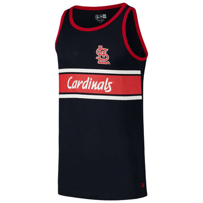 St. Louis Cardinals Jersey Ringer Tank Top - Navy | New Era