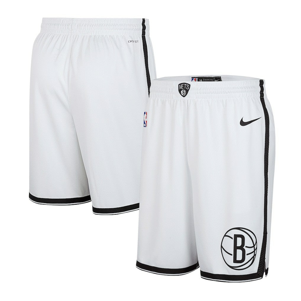 Brooklyn Nets 2024/25 Association Edition Swingman Shorts - White | Nike cheap