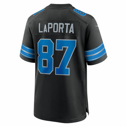Sam LaPorta Detroit Lions 2nd Alternate Game Jersey - Black | Nike cheap