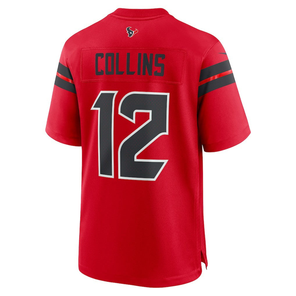 Nico Collins Houston Texans Alternate Game Jersey - Red | Nike for sale