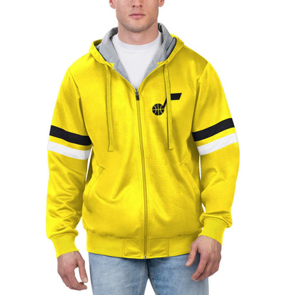 Utah Jazz G-III Sports by Carl Banks Contender Full-Zip Hoodie Jacket - Yellow sale