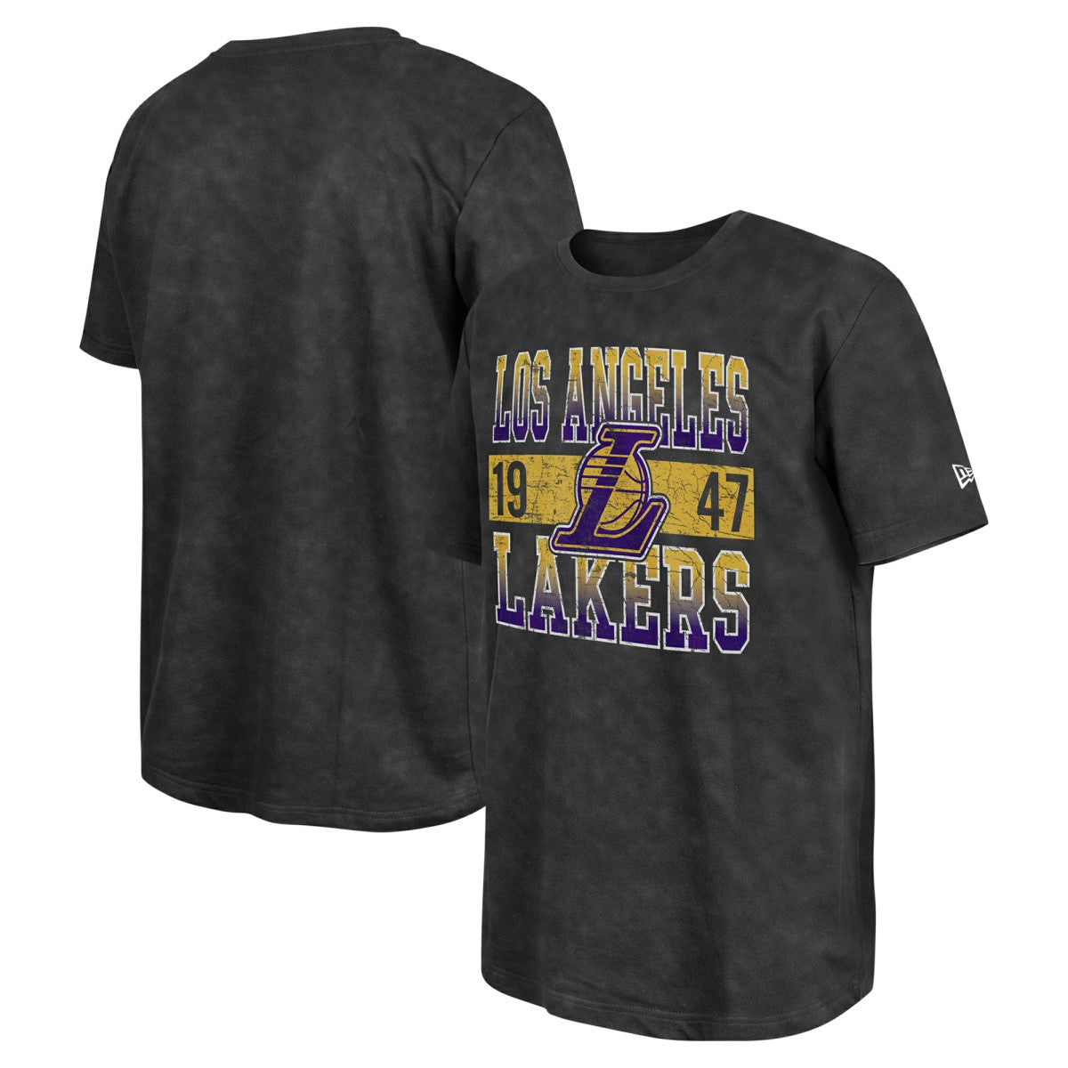 Los Angeles Lakers Enzyme Washed Oversized T-Shirt - Black | New Era shop