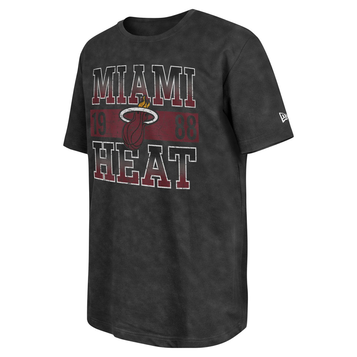 Miami Heat Enzyme Washed Oversized T-Shirt - Black | New Era discount