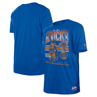 New York Knicks Enzyme Wash Oversized T-Shirt - Blue | New Era online