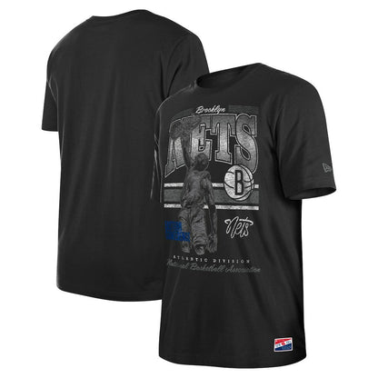 Brooklyn Nets Enzyme Wash Oversized T-Shirt - Black | New Era online