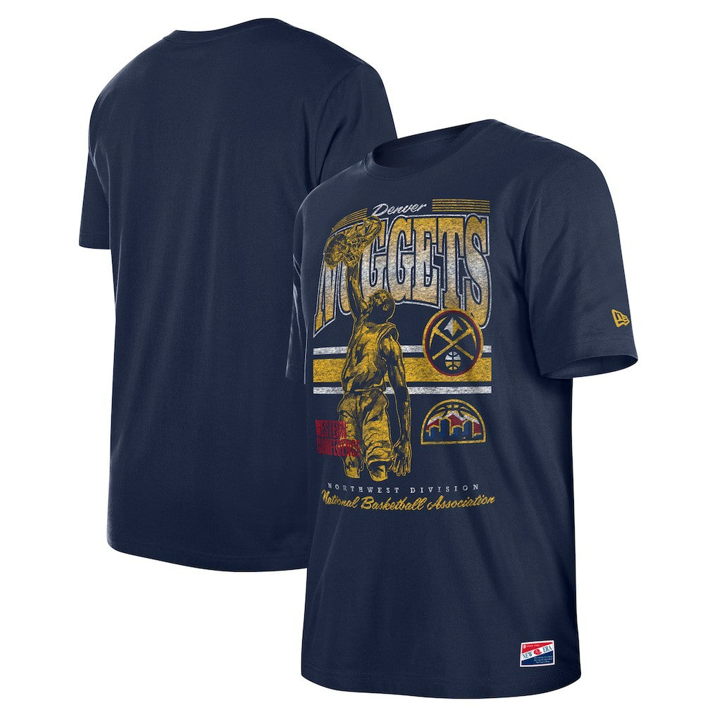 Denver Nuggets Enzyme Wash Oversized T-Shirt sale - Navy | New Era discount