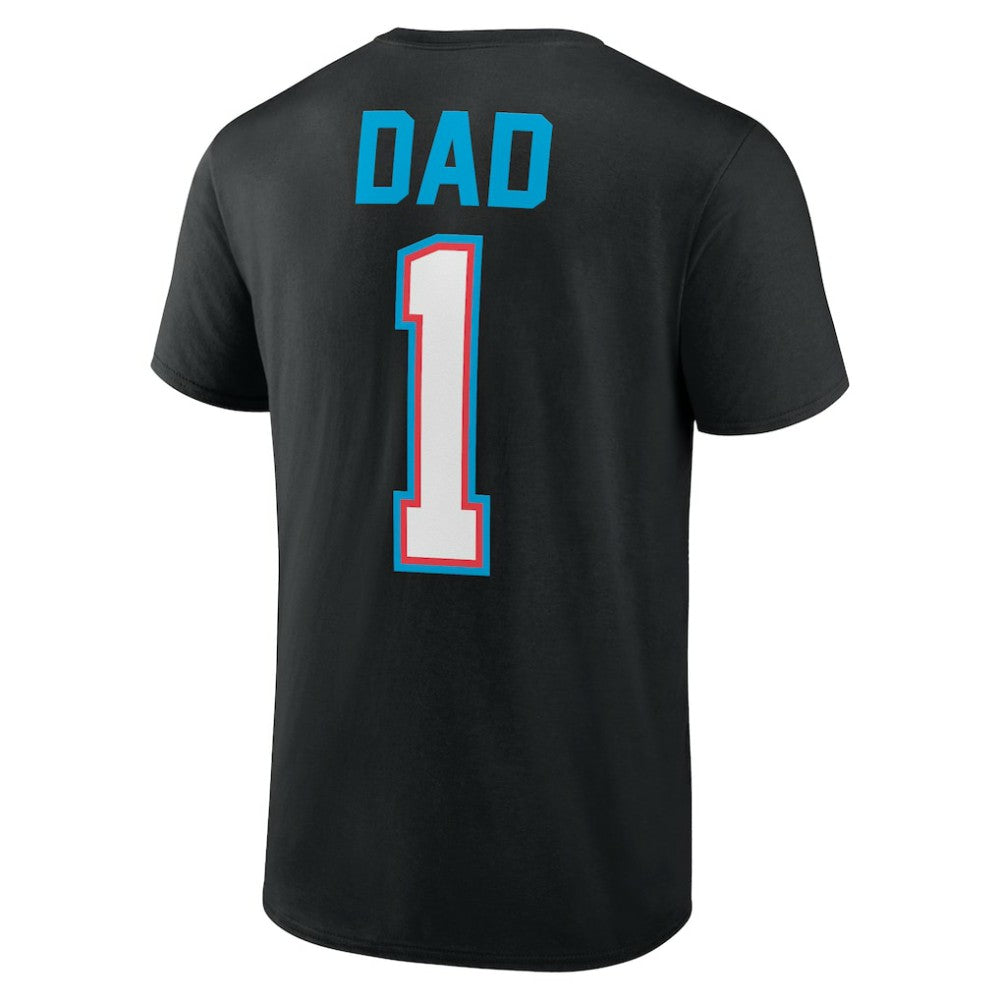 Miami Marlins Father's Day #1 Dad T-Shirt - Black