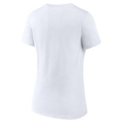 Minnesota Twins Women's Love Wins V-Neck T-Shirt - White