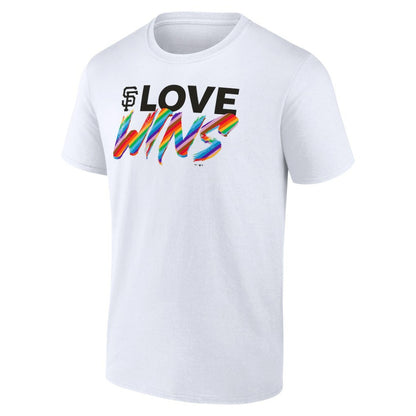 San Francisco Giants Love Wins T-Shirt - White