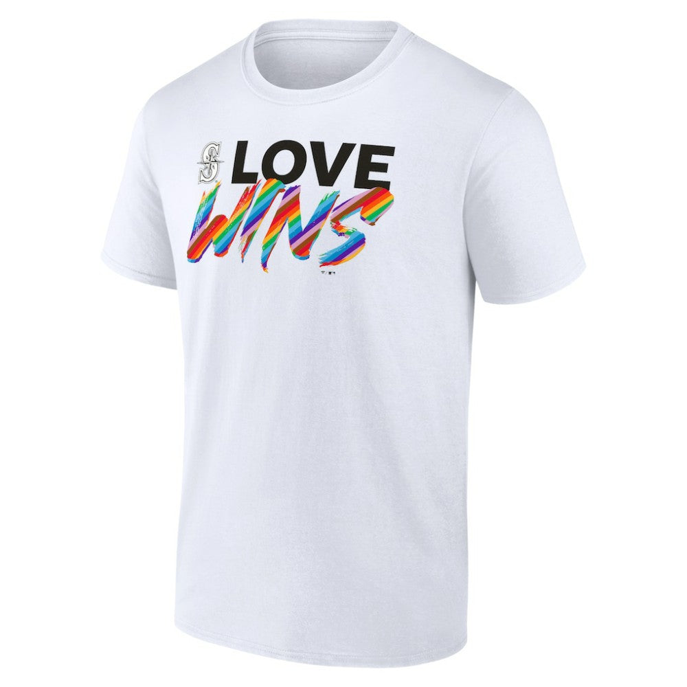 Seattle Mariners Love Wins T-Shirt - White