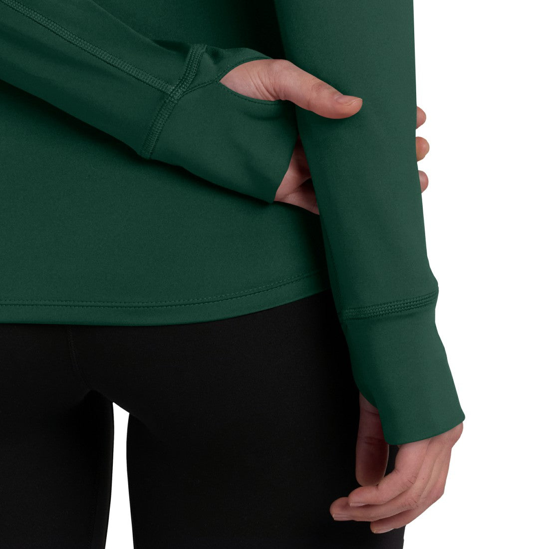 Green Bay Packers Women's Elements Raglan Quarter-Zip Jacket - Green for sale