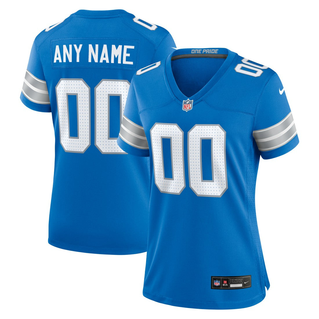 Detroit Lions Women's Custom Game Jersey - Blue | Nike outlet