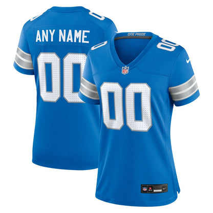 Detroit Lions Women's Custom Game Jersey - Blue | Nike outlet
