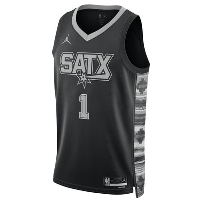 Victor Wembanyama San Antonio Spurs Jordan Brand Unisex Swingman Jersey - Statement Edition - Black sale
