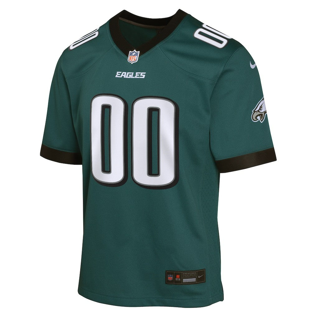 Philadelphia Eagles Youth Custom Game Jersey - Midnight Green | Nike outlet
