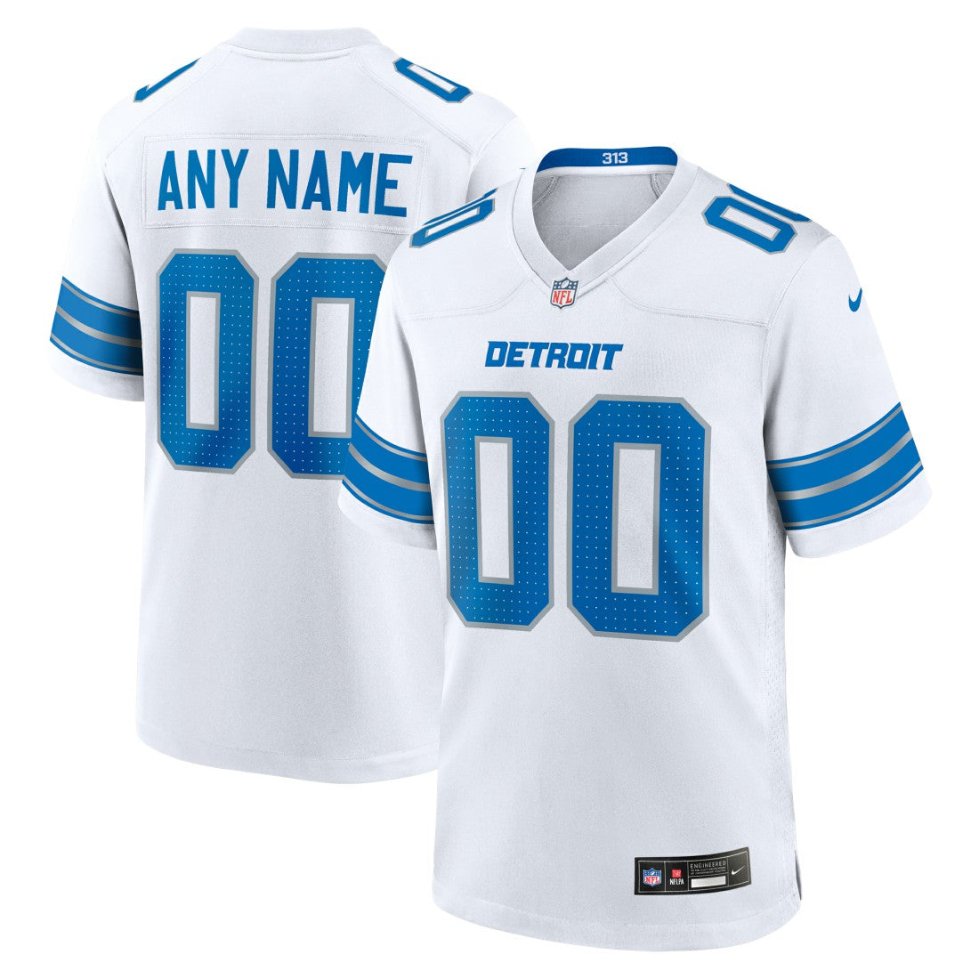 Detroit Lions Custom Game Jersey - White | Nike online