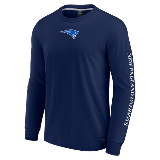 New England Patriots Unisex Elements Strive Long Sleeve T-Shirt - Navy cheap