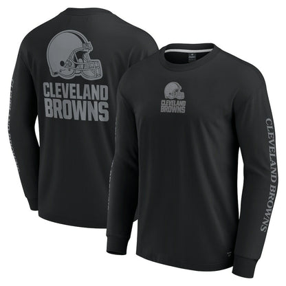 Cleveland Browns Unisex Elements Strive Long Sleeve T-Shirt - Black sale