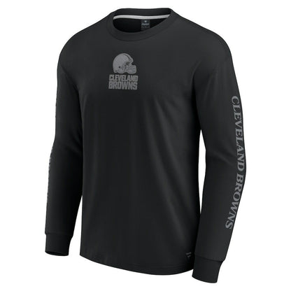 Cleveland Browns Unisex Elements Strive Long Sleeve T-Shirt - Black sale