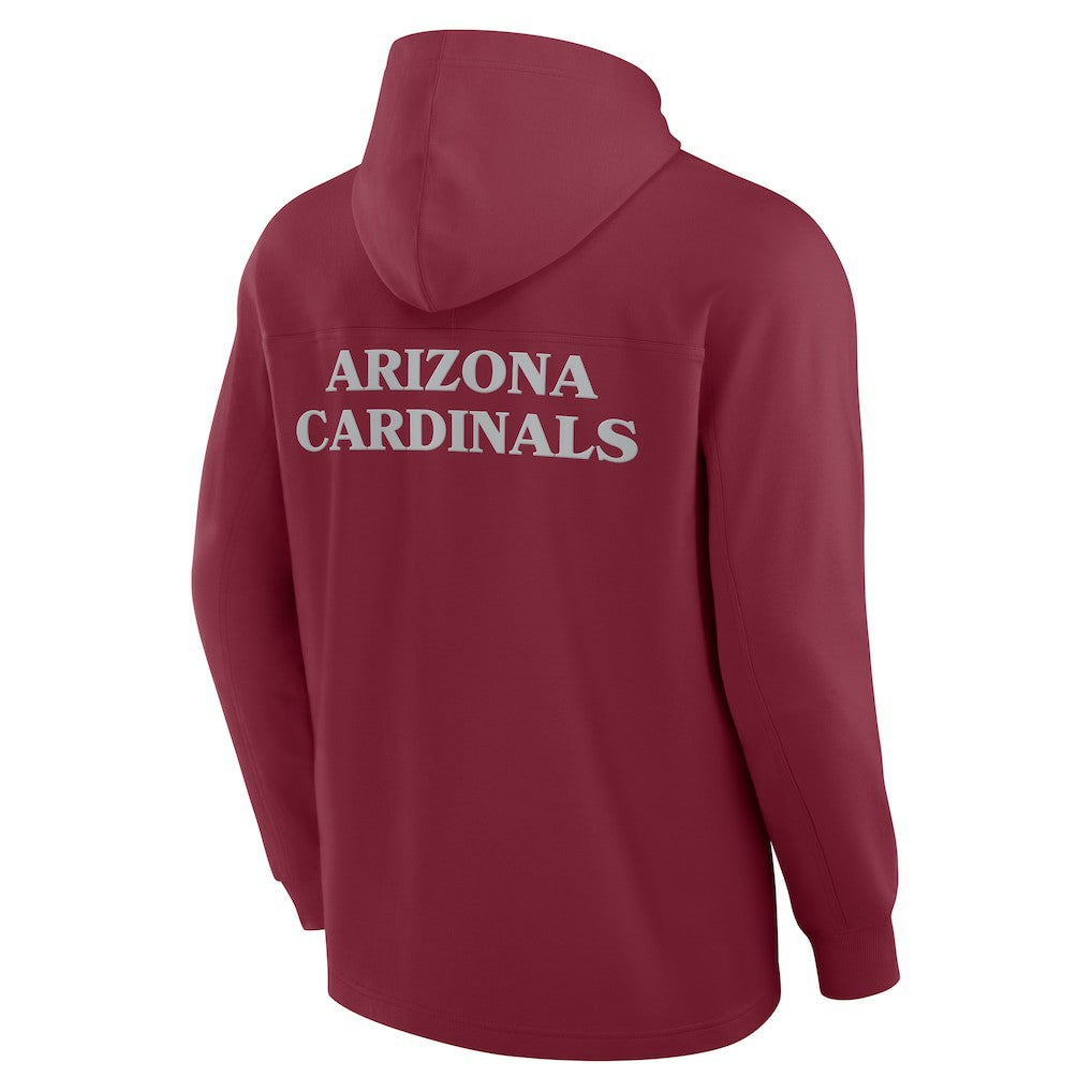 Arizona Cardinals Elements Blaze Tri-Blend Long Sleeve Hoodie T-Shirt - Cardinal on sale
