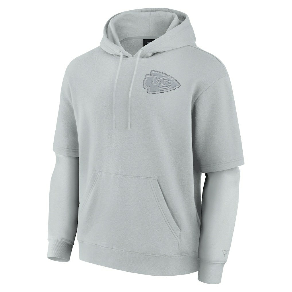 Kansas City Chiefs Unisex Elements Sleek Pullover Hoodie - Gray discount