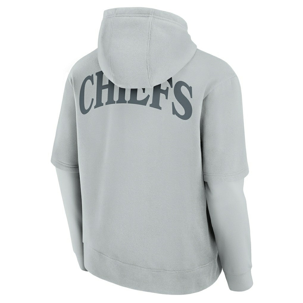 Kansas City Chiefs Unisex Elements Sleek Pullover Hoodie - Gray discount