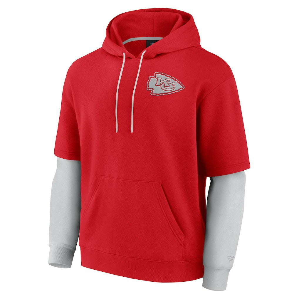 Kansas City Chiefs Unisex Sleek Elements Pullover Hoodie - Red on sale