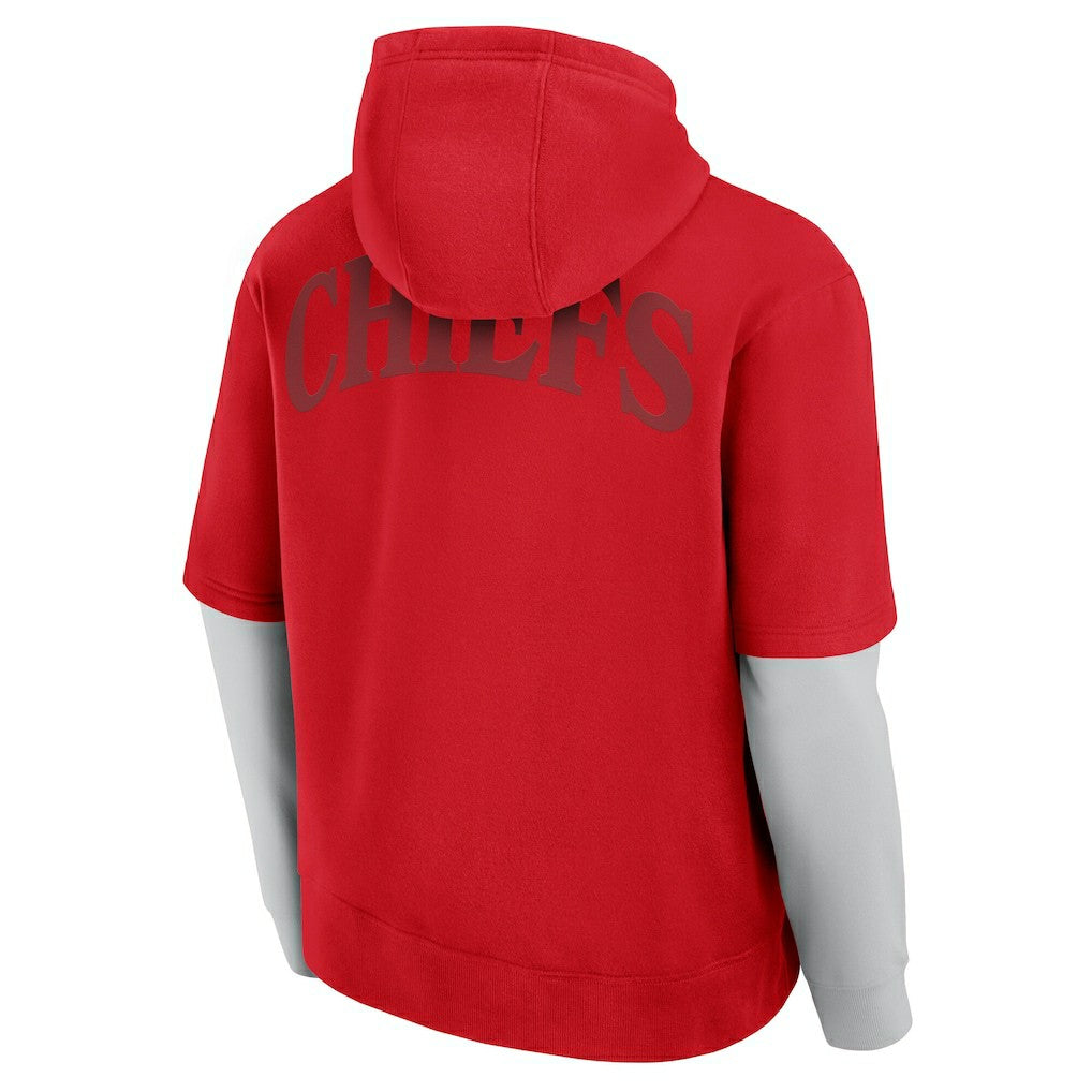 Kansas City Chiefs Unisex Sleek Elements Pullover Hoodie - Red on sale
