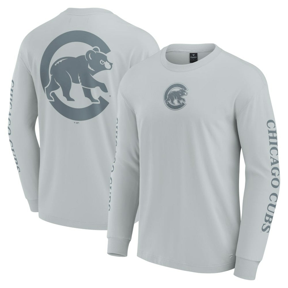 Chicago Cubs Elements Strive Long Sleeve T-Shirt - Gray