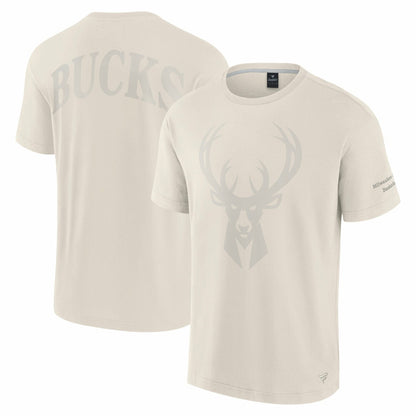 Milwaukee Bucks Elements Iconic T-Shirt - Cream | Fanatics online