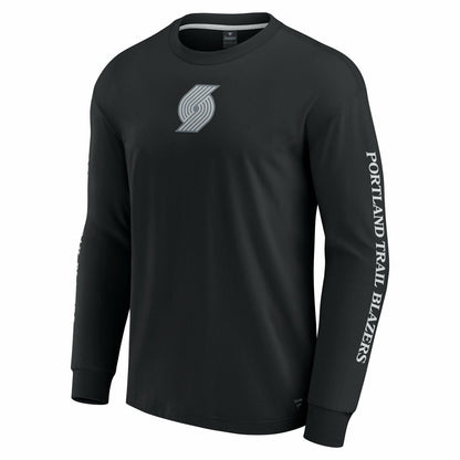 Portland Trail Blazers Elements Strive Long Sleeve T-Shirt  - Black | Fanatics online