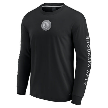 Brooklyn Nets Elements Strive Long Sleeve T-Shirt  - Black | Fanatics online