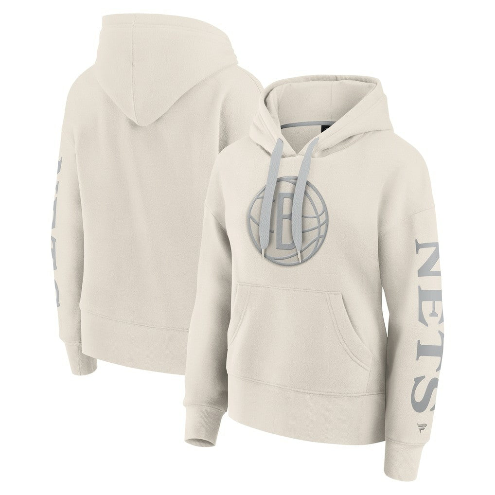Brooklyn Nets Women's Elements Next Pullover Hoodie - Cream | Fanatics outlet