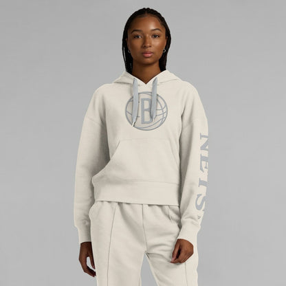 Brooklyn Nets Women's Elements Next Pullover Hoodie - Cream | Fanatics outlet