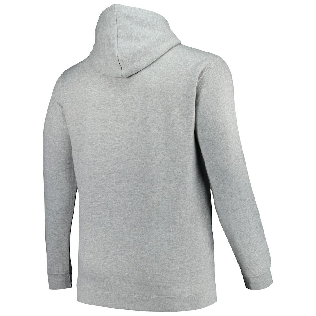 Charlotte Hornets Hardwood Classics Big & Tall Pullover Hoodie - Heather Gray | Mitchell & Ness discount