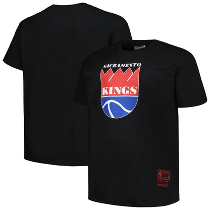 Sacramento Kings Big & Tall Hardwood Classics Vintage Logo T-Shirt - Black | Mitchell & Ness outlet