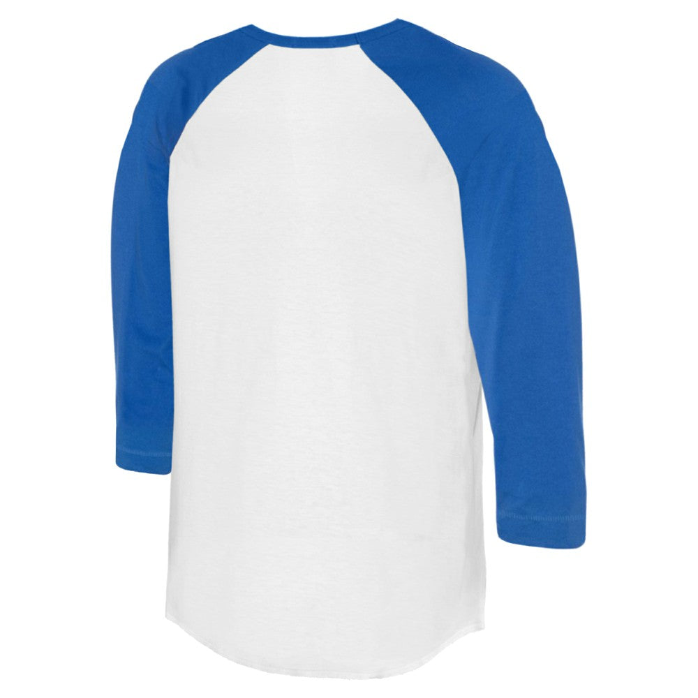 Kansas City Royals Tiny Turnip Unisex Butterfly Glove 3/4-Sleeve Raglan T-Shirt - White/Royal
